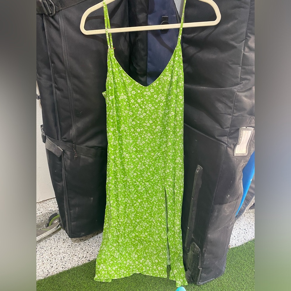 Reformation Dress - Green Floral